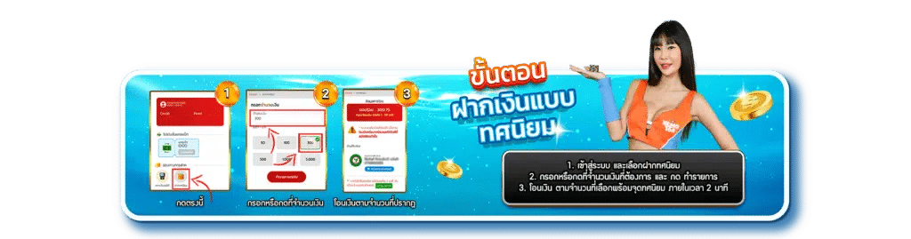 ฝาก-ถอนไวภายใน 2 วินาที กับ NEMO168 WALLET